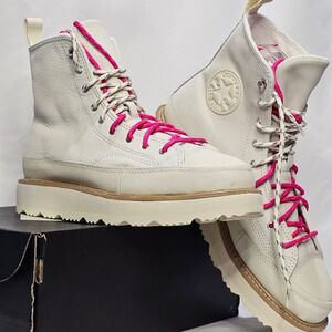 Converse CTAS High Top Leather  Sneaker Boot Women's  10 Egret 173212C NWT